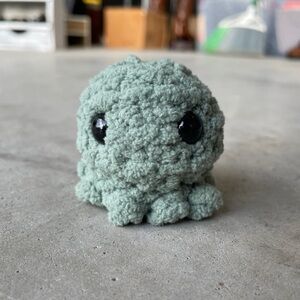 Mini Sage Green Crochet Octopus